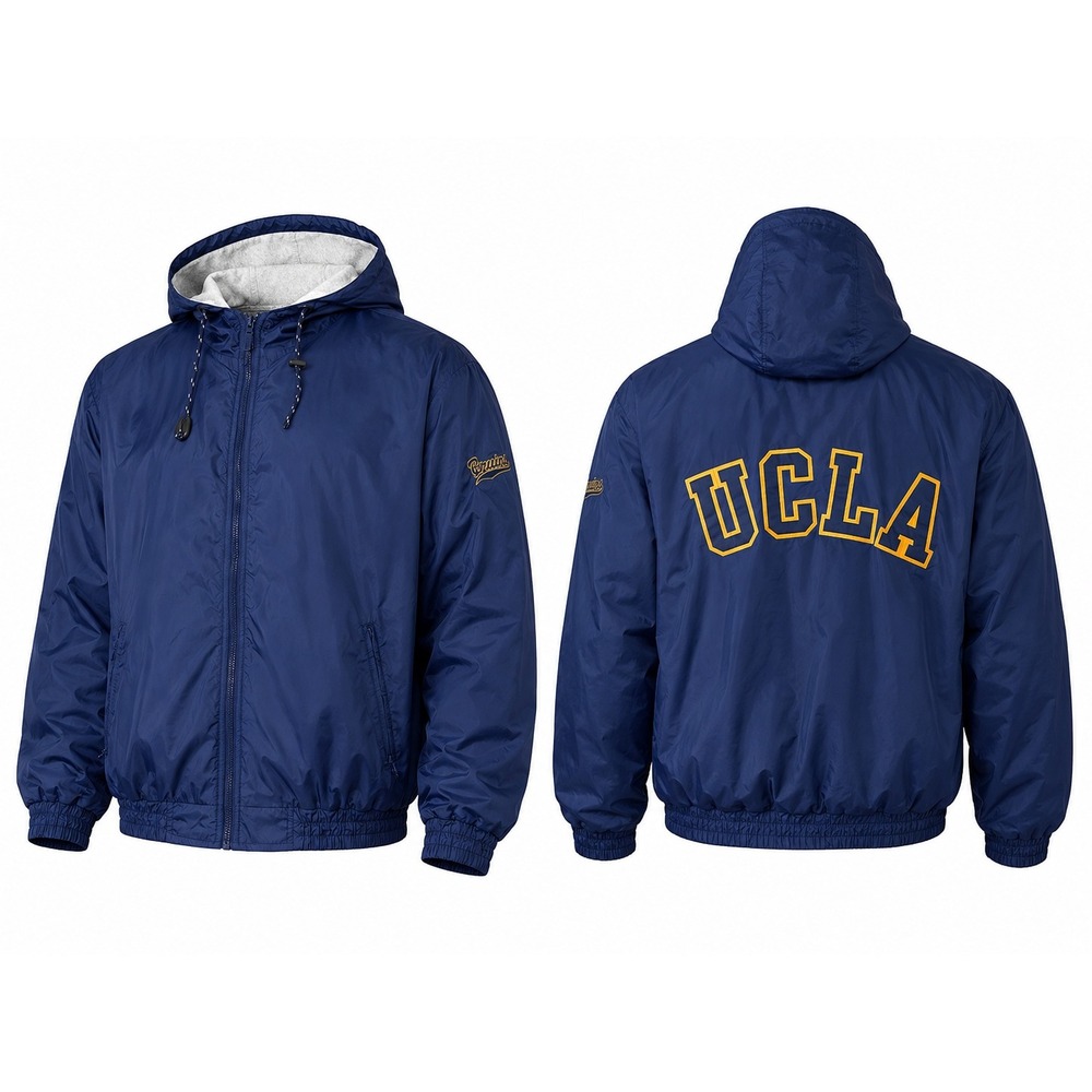 Vintage Gear For Sports UCLA Bruins Windbreaker Jacket Navy Blue Mens Medium